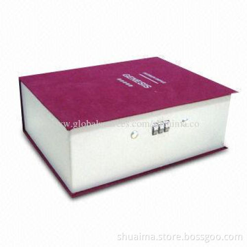 Deluxe Book Safe Box for Most Hidden Safe Product, with Combination Lock, Durable Cloth Cover